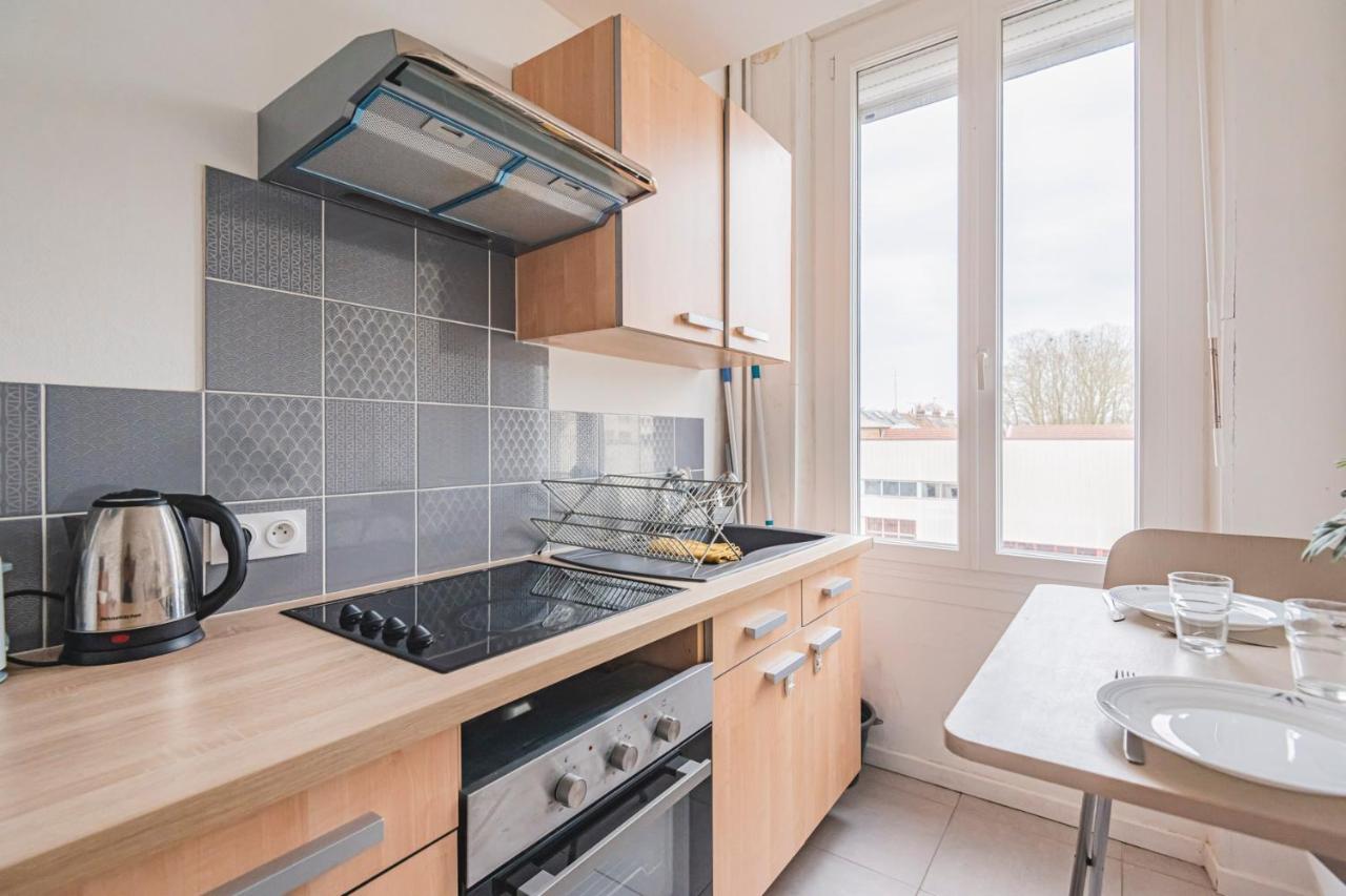 Joli Studio"Le Clair Logis" Gare Centre Petit Dejeuner Possible Reims Buitenkant foto