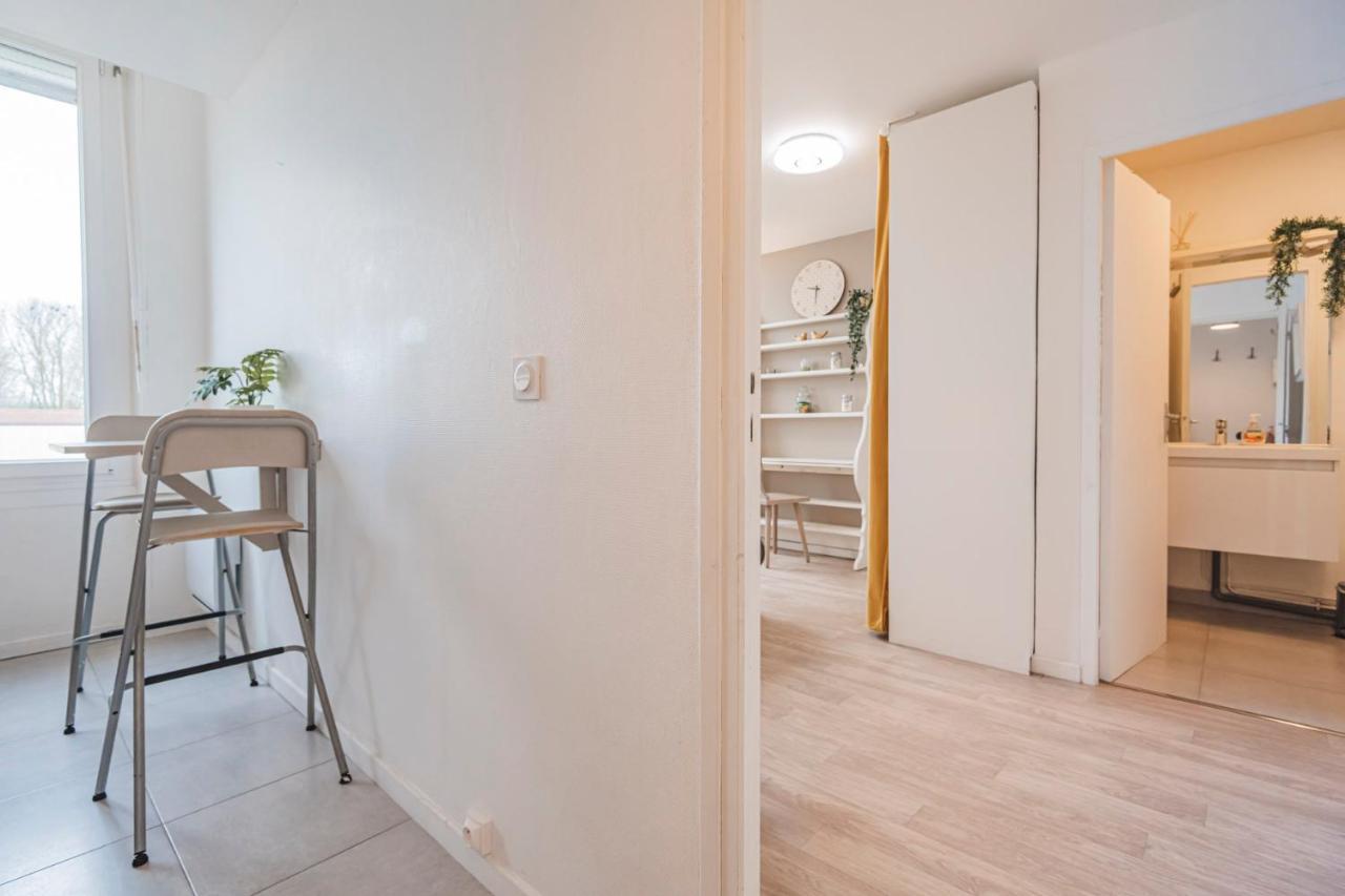 Joli Studio"Le Clair Logis" Gare Centre Petit Dejeuner Possible Reims Buitenkant foto